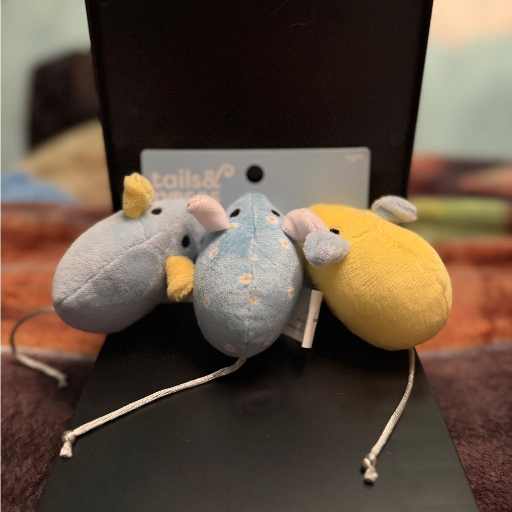 Tails & Noses - Pastel Easter Spring Summer Catnip‎ Mice Plush Toys